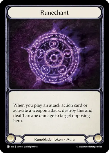 Runechant SVI034 - Silver Age Chapter 1 - Viserai - Flesh and blood card