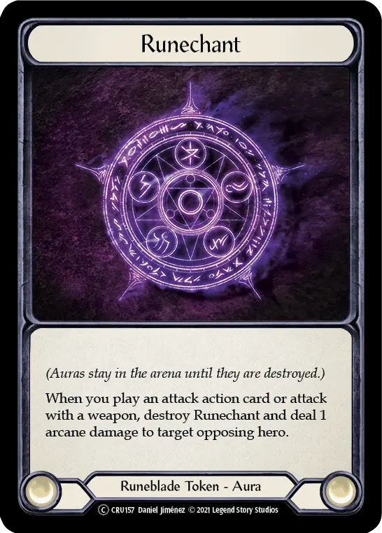 Runechant U-CRU157-RF - Crucible of War - Unlimited - Flesh and blood card