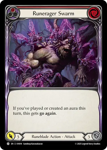 Runerager Swarm SVI014 - Silver Age Chapter 1 - Viserai - Flesh and blood card
