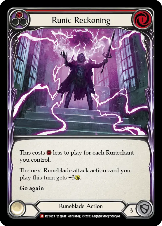 Runic Reckoning RED DTD213 - Dusk till Dawn - Flesh and blood card