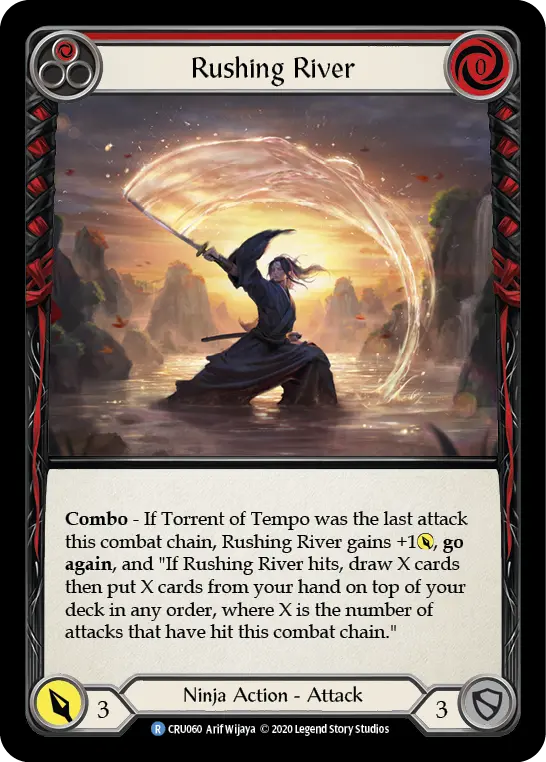 Rushing River RED CRU060 - Crucible of War - Flesh and blood card