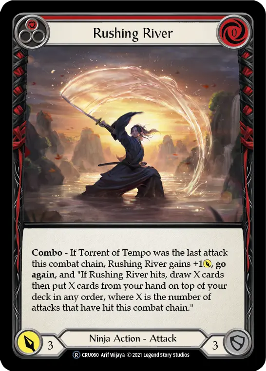 Rushing River RED U-CRU060-RF - Crucible of War - Unlimited - Flesh and blood card
