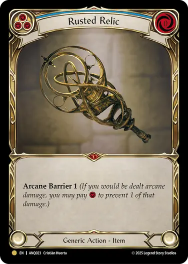Rusted Relic ANQ023 - Compendium of Rathe - Antiquity Pack - Flesh and blood card