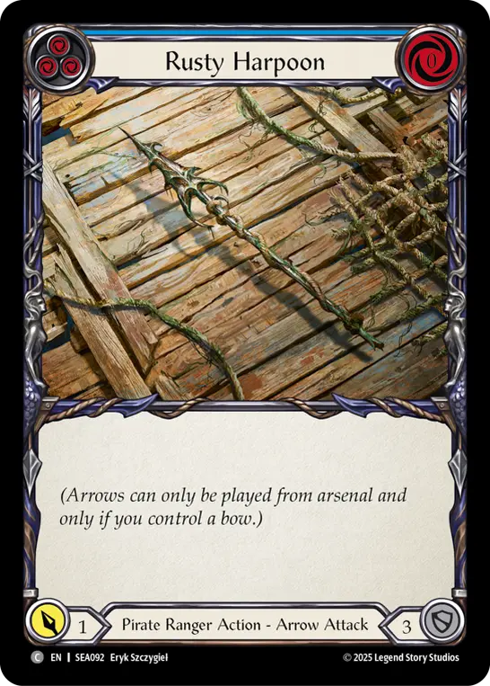 Rusty Harpoon BLUE SEA092 - High Seas - Flesh and blood card