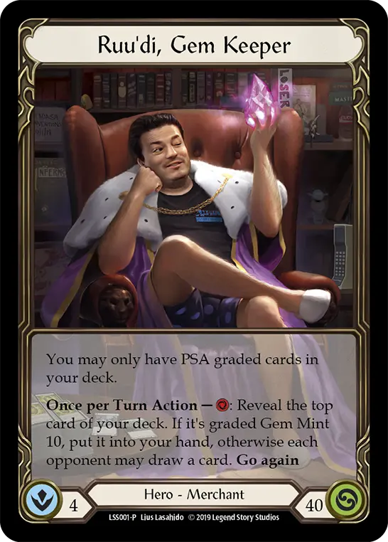 Ruu'di, Gem Keeper LSS001-RF - Marketing - Alpha Investments - Flesh and blood card