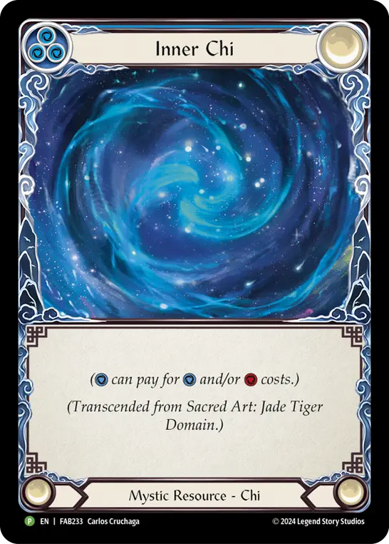 Sacred Art: Jade Tiger Domain BLUE FAB233-RF - Calling - Part the Mistveil - Flesh and blood card