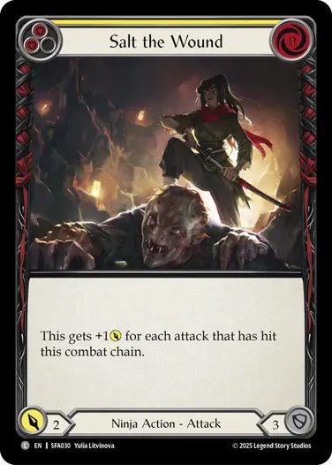 Salt the Wound SFA030 - Silver Age Chapter 2 - Fai - Flesh and blood card
