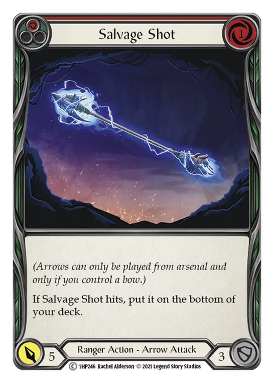 Salvage Shot RED 1HP246 - History Pack 1 - Flesh and blood card