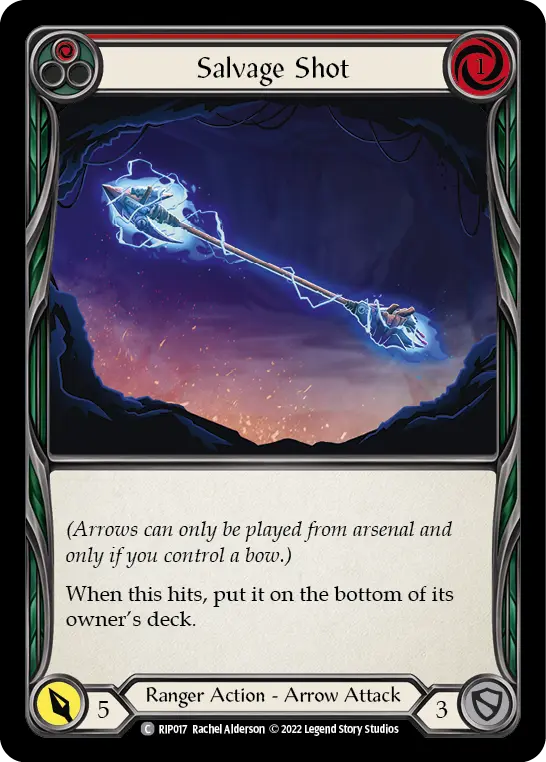 Salvage Shot RED RIP017 - Riptide - Blitz Deck - Flesh and blood card