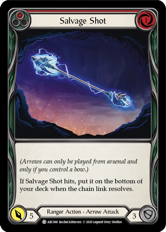 Salvage Shot RED U-ARC066-RF - Arcane Rising - Unlimited - Flesh and blood card
