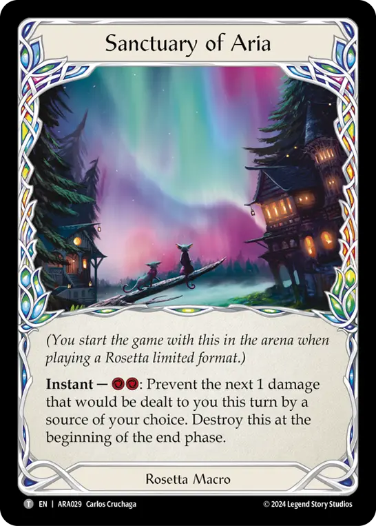 Sanctuary of Aria AUA029 - Rosetta Blitz Deck - Aurora - Flesh and blood card