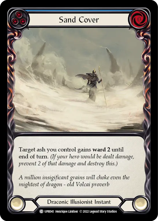 Sand Cover BLUE UPR041 - Uprising - Flesh and blood card