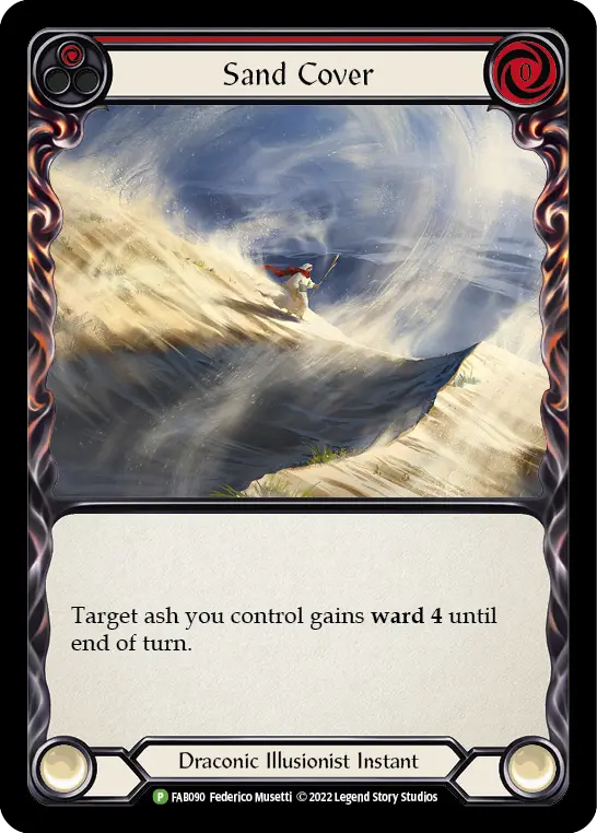 Sand Cover RED FAB090-RF - Marketing - Team Covenant Uprising - Flesh and blood card