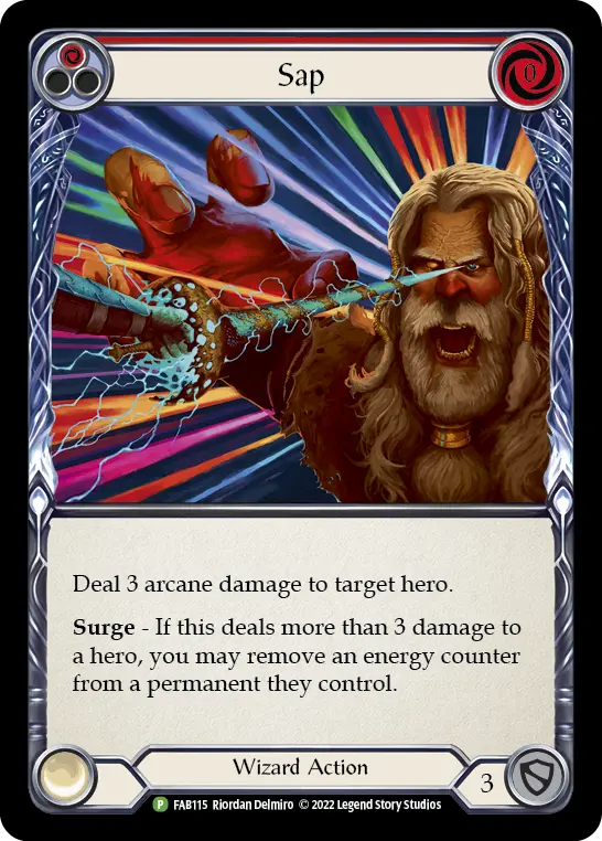 Sap RED FAB115-RF - Marketing - Team Covenant Dynasty - Flesh and blood card