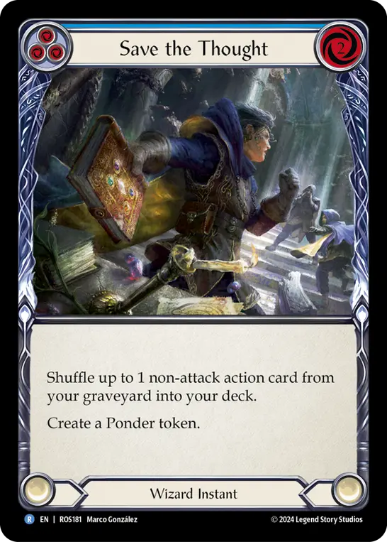 Save the Thought BLUE ROS181 - Rosetta - Flesh and blood card