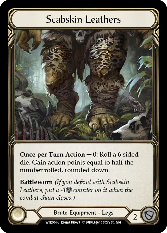 Scabskin Leathers WTR004-CF - Welcome to Rathe - Flesh and blood card