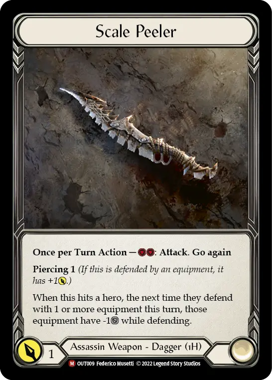 Scale Peeler OUT009 - Outsiders - Flesh and blood card