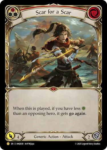 Scar for a Scar ANQ030 - Compendium of Rathe - Antiquity Pack - Flesh and blood card