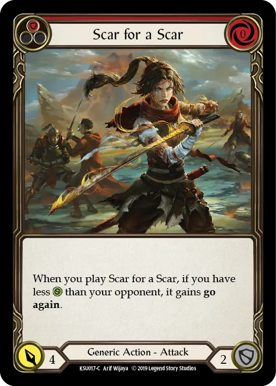 Scar for a Scar RED KSU017 - Katsu, the Wanderer - Hero Deck - Flesh and blood card