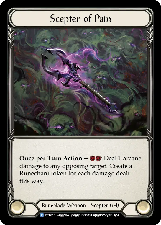Scepter of Pain DTD210 - Dusk till Dawn - Flesh and blood card