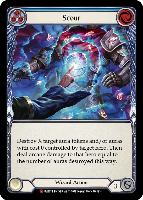 Scour BLUE EVR124 - Everfest - Flesh and blood card