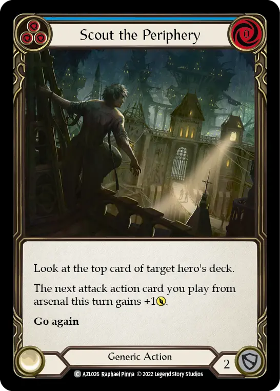 Scout the Periphery BLUE AZL026 - Azalea - Blitz Deck - Flesh and blood card