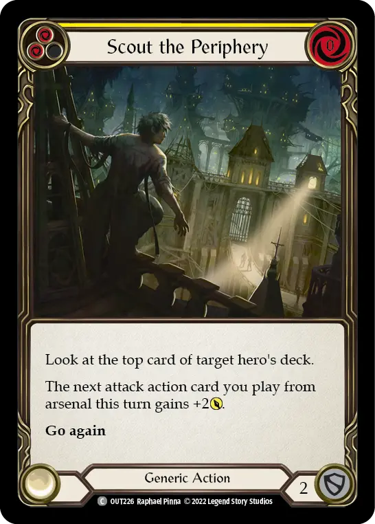 Scout the Periphery YELLOW OUT226 - Outsiders - Flesh and blood card
