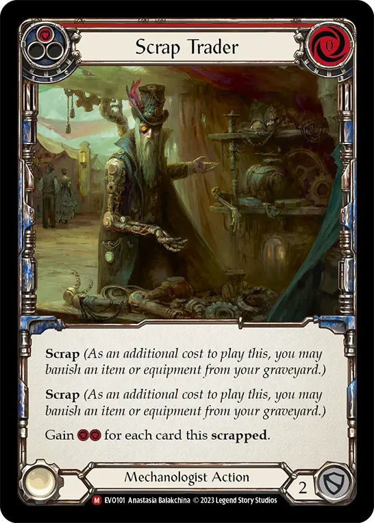 Scrap Trader RED EVO101 - Bright Lights - Flesh and blood card