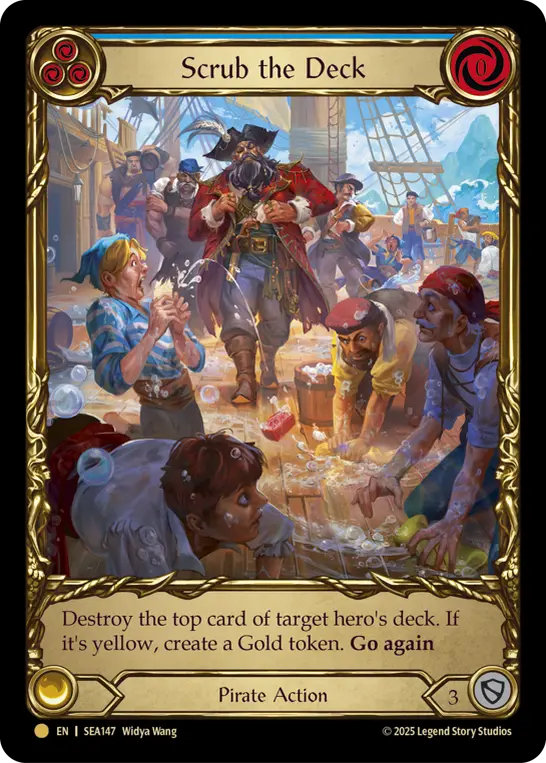 Scrub the Deck BLUE SEA147-TP - High Seas - Treasure Pack - Flesh and blood card