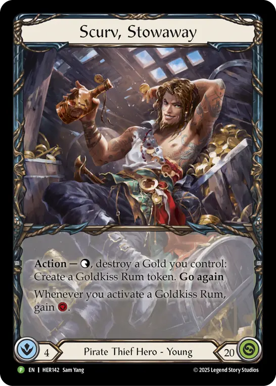 Scurv, Stowaway HER142-RF - Conventions - High Seas - Flesh and blood card