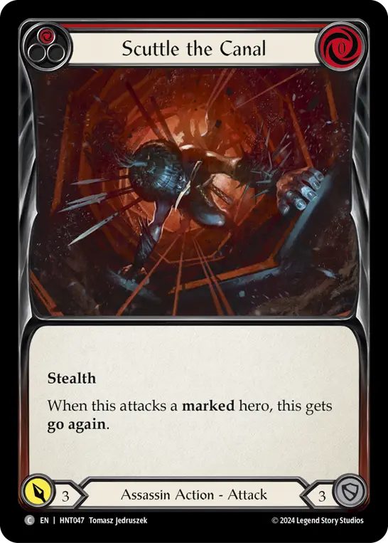 Scuttle the Canal RED HNT047 - The Hunted - Flesh and blood card