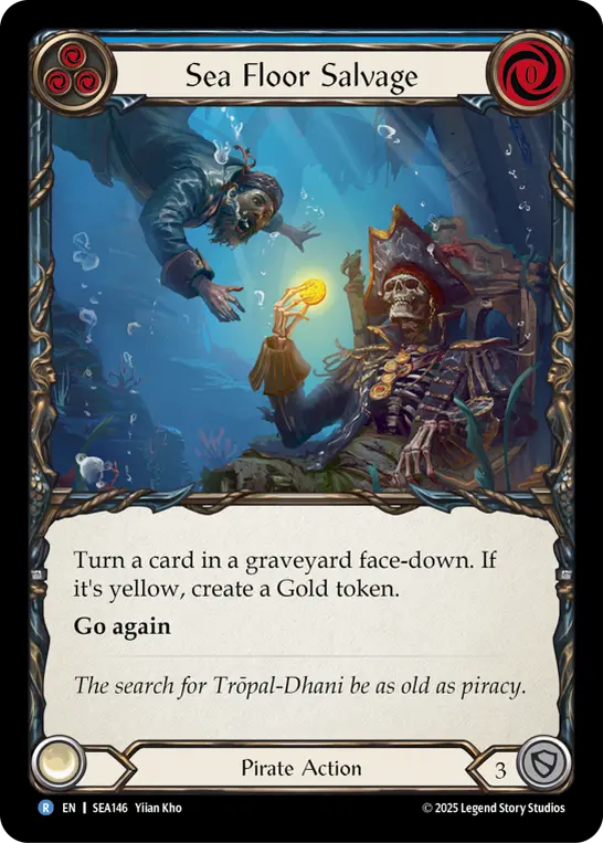 Sea Floor Salvage BLUE SEA146 - High Seas - Flesh and blood card