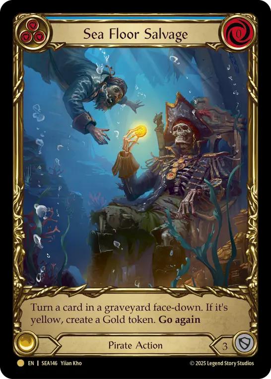 Sea Floor Salvage BLUE SEA146-TP - High Seas - Treasure Pack - Flesh and blood card