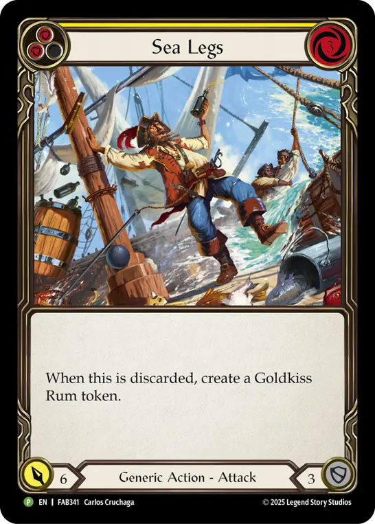 Sea Legs YELLOW FAB341-CF - Marketing - Preview Partners High Seas - Flesh and blood card