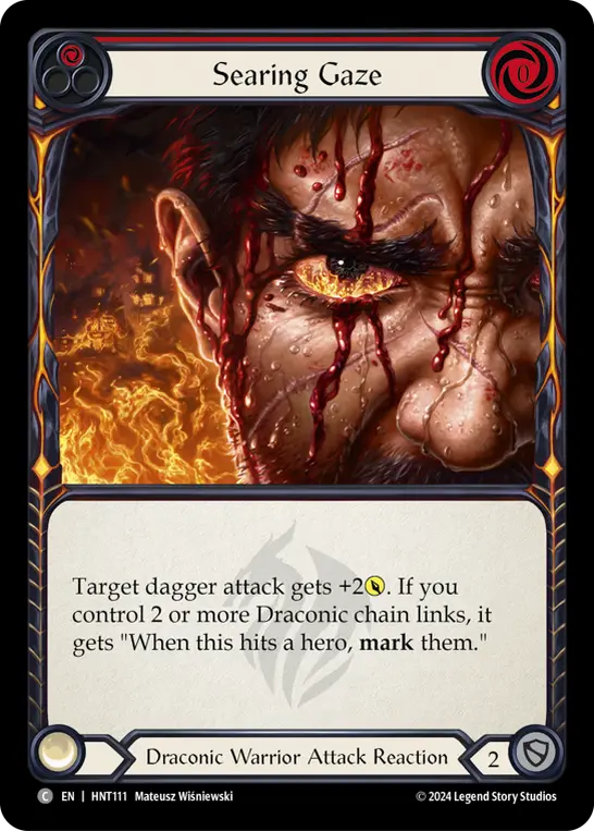 Searing Gaze RED HNT111 - The Hunted - Flesh and blood card