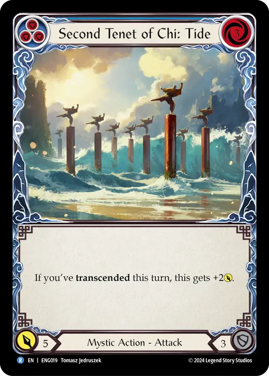 Second Tenet of Chi: Tide BLUE ENG019 - Enigma - Blitz Deck - Flesh and blood card