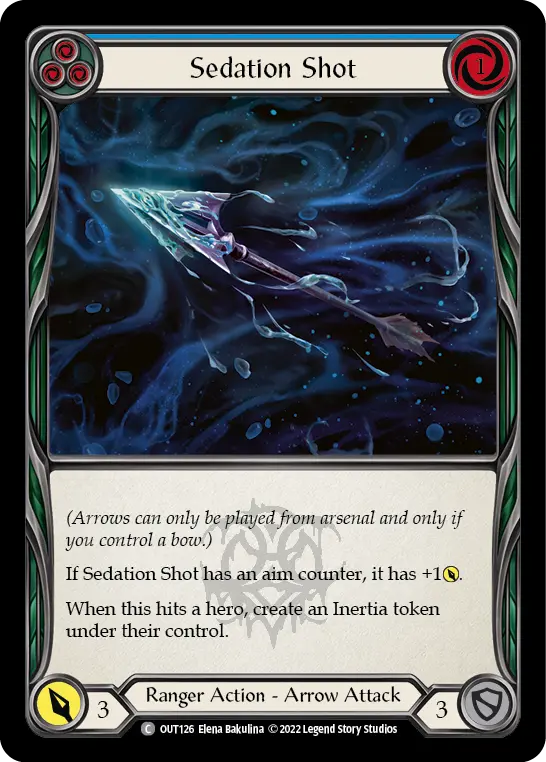 Sedation Shot BLUE OUT126 - Outsiders - Flesh and blood card