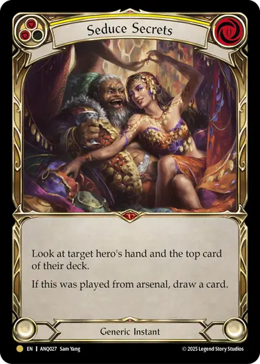 Seduce Secrets ANQ027 - Compendium of Rathe - Antiquity Pack - Flesh and blood card