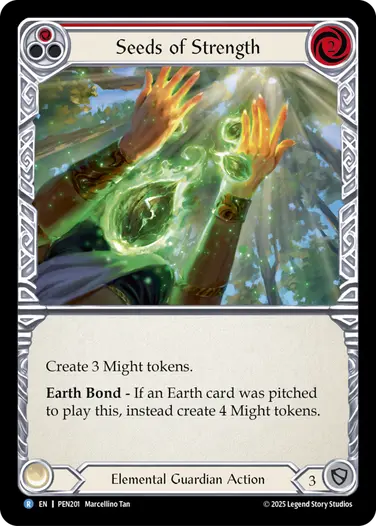 Seeds of Strength PEN201 - Compendium of Rathe - Flesh and blood card