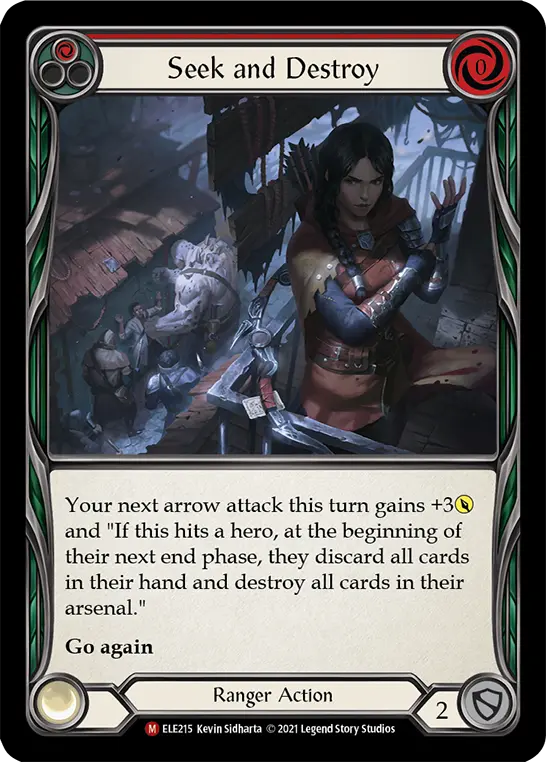 Seek and Destroy RED ELE215 - Tales of Aria - Flesh and blood card