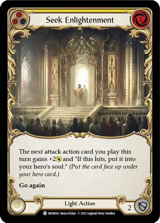 Seek Enlightenment YELLOW MON082 - Monarch - Flesh and blood card