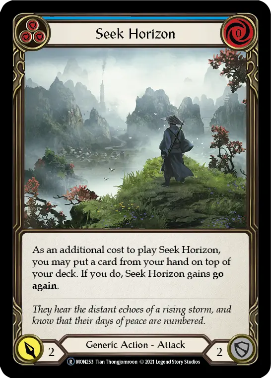 Seek Horizon BLUE U-MON253-RF - Monarch - Unlimited - Flesh and blood card