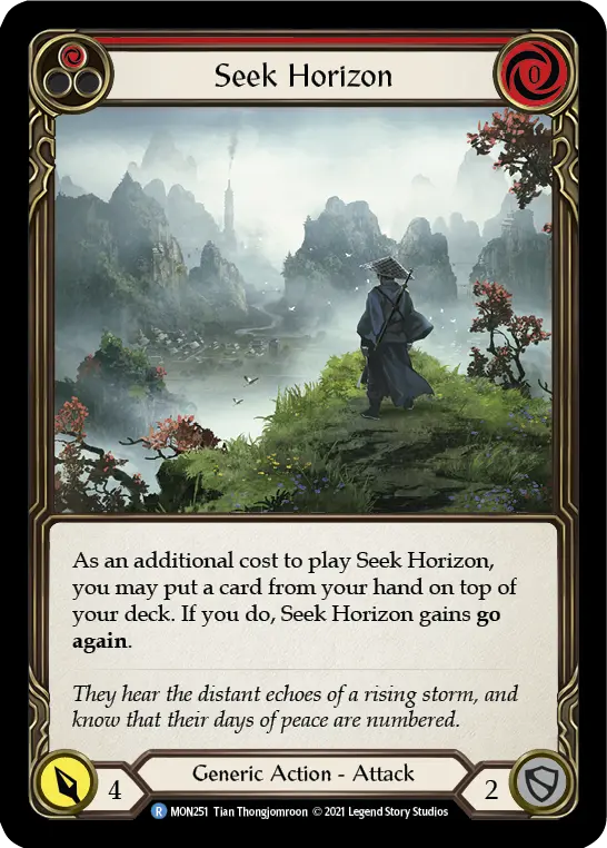 Seek Horizon RED MON251 - Monarch - Flesh and blood card