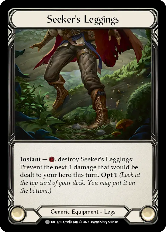 Seeker's Leggings OUT178 - Outsiders - Flesh and blood card