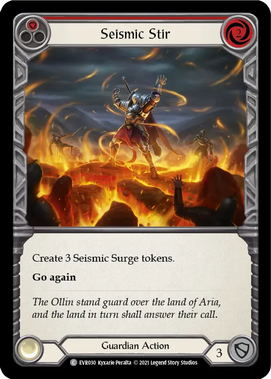 Seismic Stir RED EVR030 - Everfest - Flesh and blood card