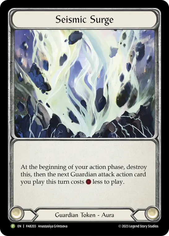 Seismic Surge FAB203-CF - Prize Wall - Heavy Hitters - Flesh and blood card