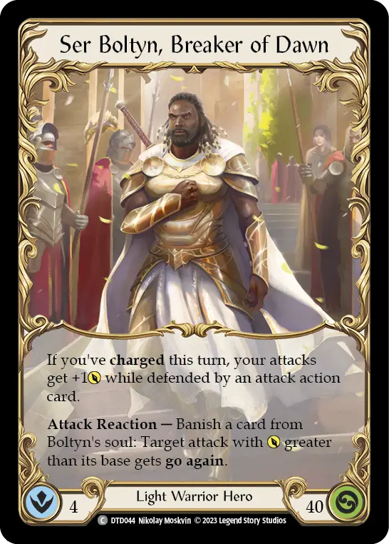 Ser Boltyn, Breaker of Dawn DTD044 - Dusk till Dawn - Flesh and blood card