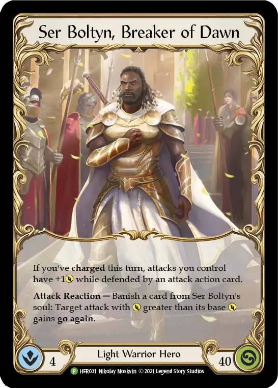 Ser Boltyn, Breaker of Dawn HER031-CF - Road to Nationals - 2021 - Flesh and blood card
