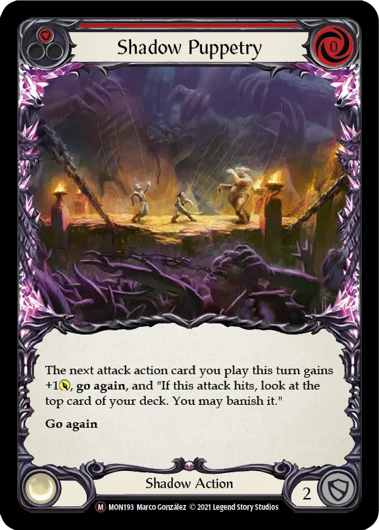 Shadow Puppetry RED U-MON193-RF - Monarch - Unlimited - Flesh and blood card
