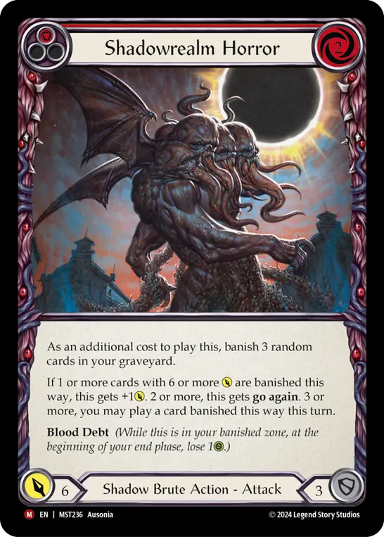 Shadowrealm Horror RED MST236 - Part the Mistveil - Flesh and blood card